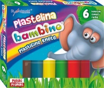 Plastelina BAMBINO 6kol.STANDARD St.Majewski