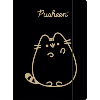 Teczka z gumką A4 300g. PUSHEEN GOLD Unipap