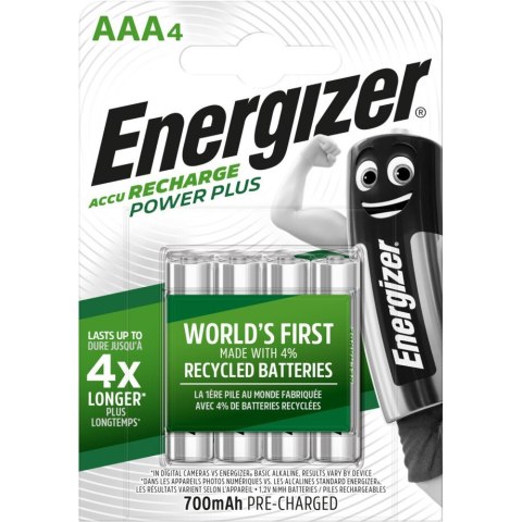 Akumulatorek ENERGIZER Power Plus AAA/HR03 700mAh Ni-MH (4szt)