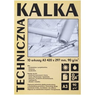 Kalka kreślarska A3 (10ark.) 90g. DA3910 KOH-I-NOOR