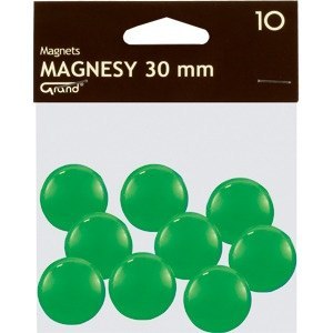 Magnesy 30mm GRAND zielone (10szt.) 130-1697 GRAND