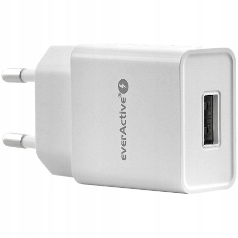 Ładowarka sieciowa 230V EVERACTIVE SC-200 1xUSB 2,4A biała