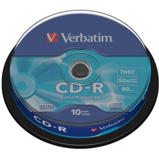 Płyta CD-R 700MB VERBATIM 52x cake (10szt) Extra Protection 43437