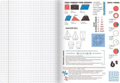 Zestaw zeszytów A5 60k (8szt) j.polski matematyka biologia historia j.angielski geografia chemia fizyka TOP 2000