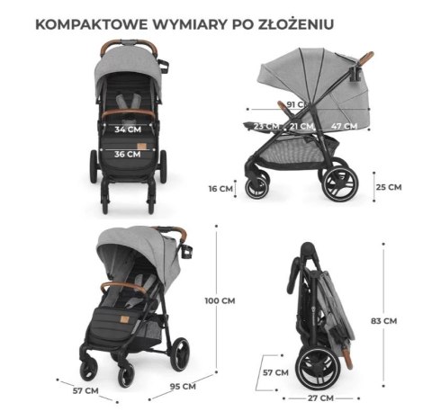 Wózek spacerowy GRANDE PLUS GREY