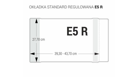 Okładka regulowana E5 - 277 bezbarwna (5 szt.) OZB5-48 BIURFOL