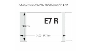 Okładka regulowana E7 - 242 bezbarwna (5 szt.) OZB5-43 BIURFOL