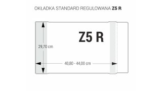 Okładka regulowana Z5 - 297 bezbarwna (5 szt.) OZB5-50 BIURFOL