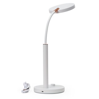 Lampka biurkowa led PLATINET AURA biała 10W 65led (45991)