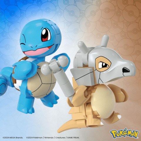 Klocki Mega Pokemon 45 elementów Squirtle i Cubone