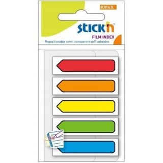 Zakładki indeksujące Strzałki 45x12mm mix 5 kolorów neon 21464 STICK'N