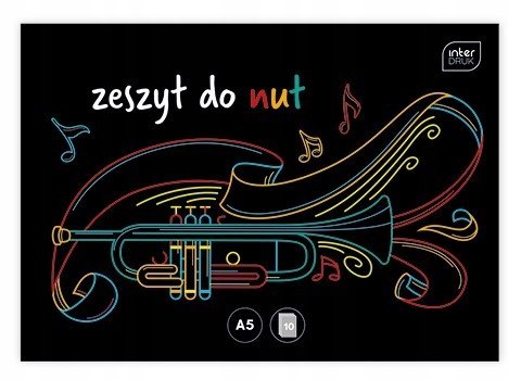 Zeszyt do nut A5 16kartek INTERDRUK