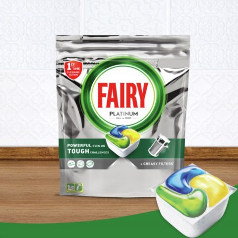 FAIRY Kapsułki Do Zmywarki Platinum All in One Lemon 81 szt.