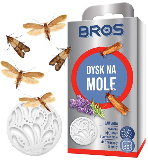 BROS - dysk na mole lawenda - 5 szt.