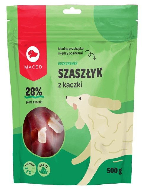 MACED Przysmak dla psa - pałeczki wołowe z kaczką 500g