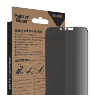 PanzerGlass | Osłona ekranu | Jabłko | iPhone 14 Plus/13 Pro Max | Szkło | Czarny | Ultraszeroki krój | Prywatność