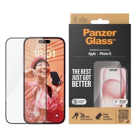 PanzerGlass - skarmbeskytter for mobil