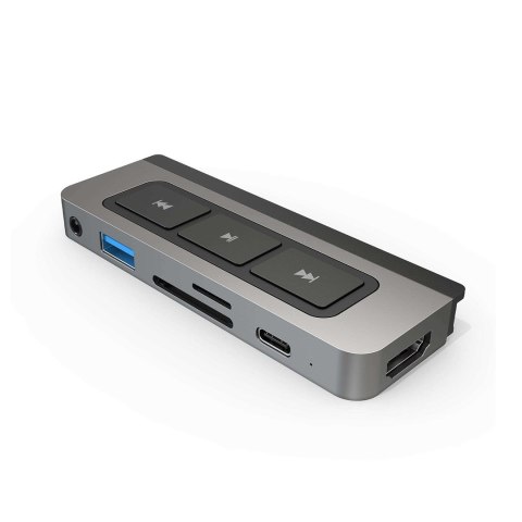 HYPERDRIVE MEDIA 6IN1 USB-C HUB/FOR IPAD PRO/AIR SILVER