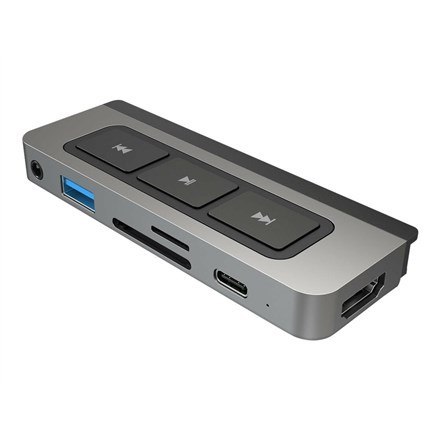 HYPERDRIVE MEDIA 6IN1 USB-C HUB/FOR IPAD PRO/AIR SILVER