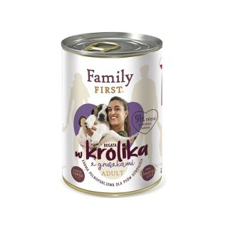 FamilyFirst Bogata w królika+gruszka adult 400g