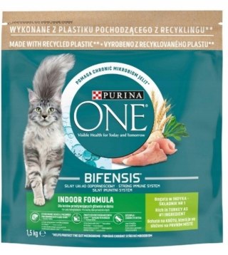 PURINA ONE Indoor Formula Indyk - sucha karma dla kota - 1.5kg