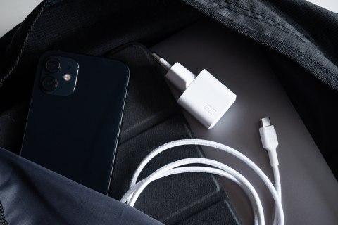 GREEN CELL ŁADOWARKA USB-C GAN GC POWERGAN 33W PD 3.0 QC 3.0 USB-C BIAŁA