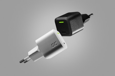 GREEN CELL ŁADOWARKA USB-C GAN GC POWERGAN 33W PD 3.0 QC 3.0 USB-C BIAŁA