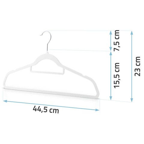 Welurowe wieszaki na ubrania 20szt MS-859 Massido