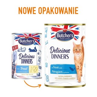 Butcher's Delicious Dinners kawałki z pstrągiem w galaretce 400g