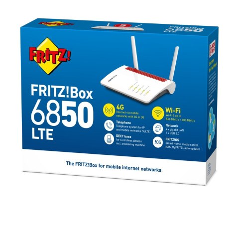 AVM FRITZ! Box 6850 LTE - trasa tradlos