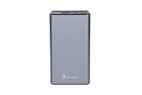 Extralink EPB-127 30000mAh Srebrny | Powerbank | Power bank, 65W PD, USB-C