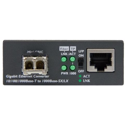 FIBER MEDIA CONVERTER - W/ SFP/IN