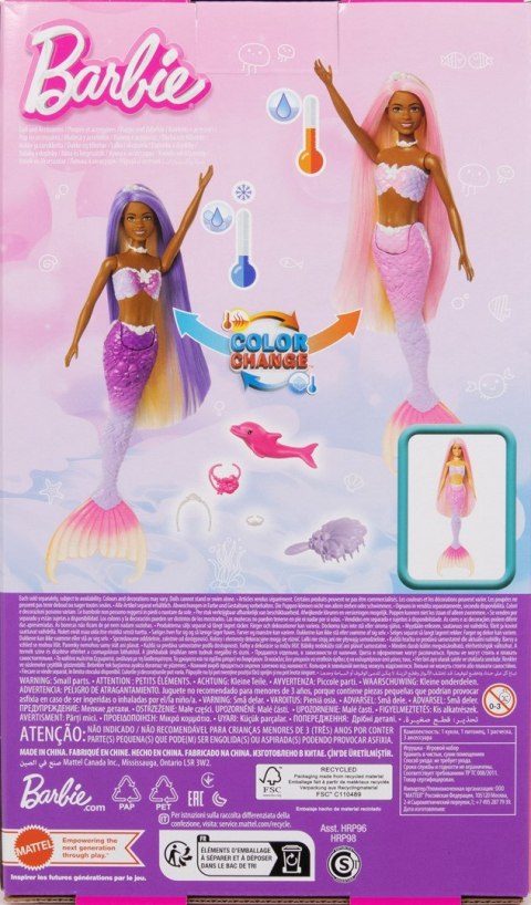 Barbie Lalka Brooklyn Syrenka Zmiana koloru HRP98 MATTEL