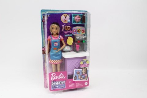 Lalka Barbie Skipper Pierwsza praca Bar z przekąskami HKD79 MATTEL