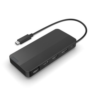 Lenovo | Podróżna stacja dokująca USB-C z dwoma wyświetlaczami bez adaptera