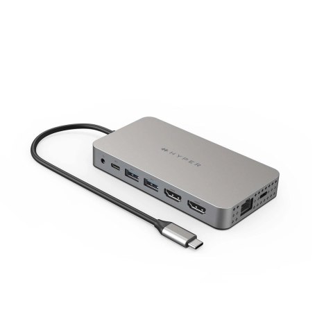 Podróżna stacja dokująca HyperDrive Dual HDMI 10 w 1 do MacBooka M1 | Porty Ethernet LAN (RJ-45) 1 | Ilość portów HDMI 2