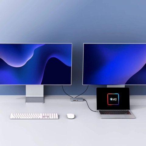 Podróżna stacja dokująca HyperDrive Dual HDMI 10 w 1 do MacBooka M1 | Porty Ethernet LAN (RJ-45) 1 | Ilość portów HDMI 2