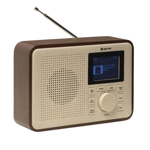 Radio DAB+/FM Denver Greenline DAB-60 dark wood