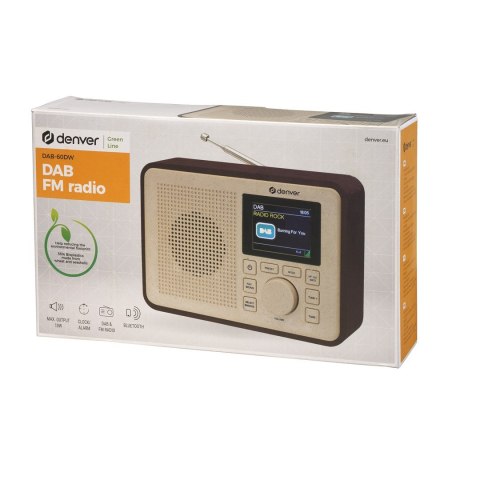 Radio DAB+/FM Denver Greenline DAB-60 dark wood