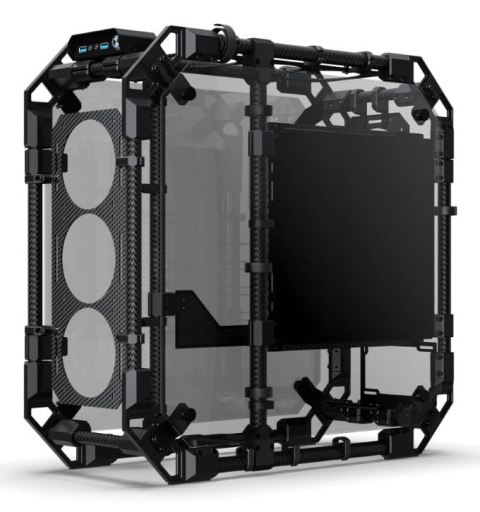 Alphacool Apex Skeleton Full Tower Czarny, Węgiel