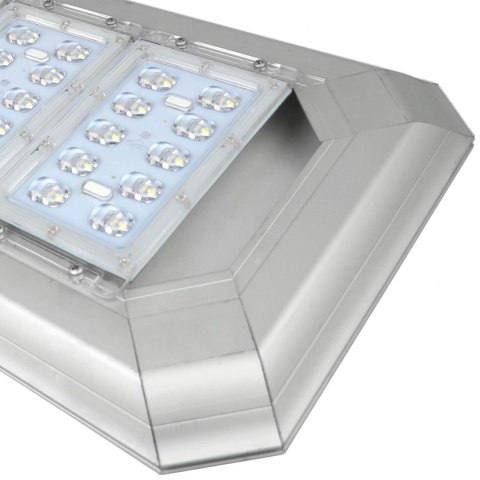 POWERNEED SOLARNA LAMPA ULICZNA ATLAS 2000LM, LED X20, PANEL SOLARNY 25.8W, CZUJNIK RUCHU I ZMIERZCHOWY, SREBRNA, SSL32