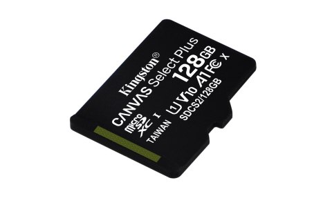 Karta pamięci z adapterem Kingston Canvas Select Plus SDCS2/128GB (128GB; Class 10, Class U1, V10; + adapter)