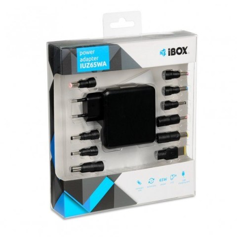 Zasilacz IBOX IUZ65WA do notebooka (20,5 V; 3,25 A, 3,5 A; 65W )