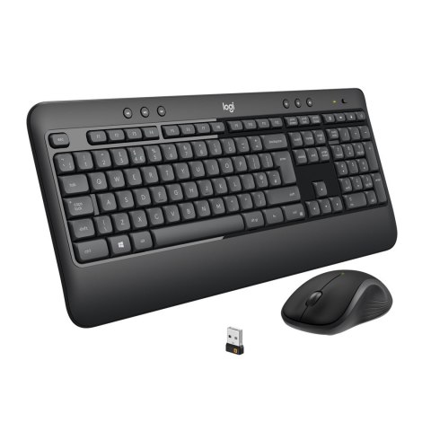 Zestaw klawiatura + mysz membranowa Logitech MK540 920-008685 (USB; kolor czarny; optyczna; 1000 DPI)