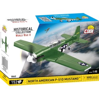 COBI 5860 Historical Collection WWII North American P-51 Mustang - amerykański jednosilnikowy myśliwiec 152 klocki