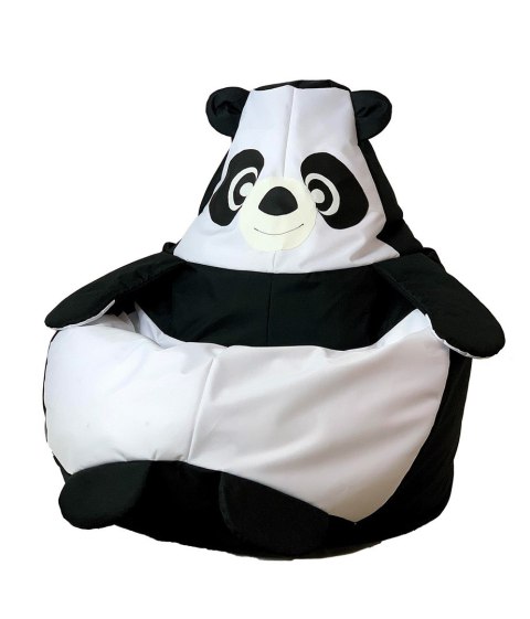 Pufa worek sako PANDA czarny-biały XL 130x90