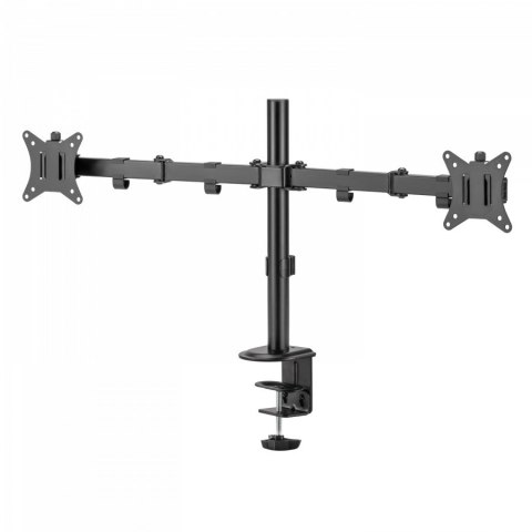 DUAL MONITOR CLAMP DESK MOUNT/81CM/32IN DISPLAYS W/ GROMMET