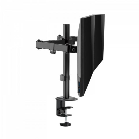 DUAL MONITOR CLAMP DESK MOUNT/81CM/32IN DISPLAYS W/ GROMMET