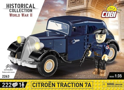 COBI 2263 Historical Collection WWII Francuski samochód 1934 CITROEN TRACTION 7A 222 klocki p6