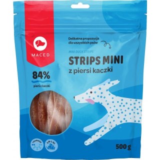 MACED Strips mini z piersi kaczki - przysmak dla psa - 500 g